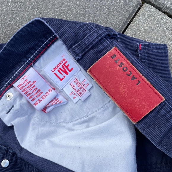 Lacoste Corduroy Pants - Size 32 - Picture 5 of 12